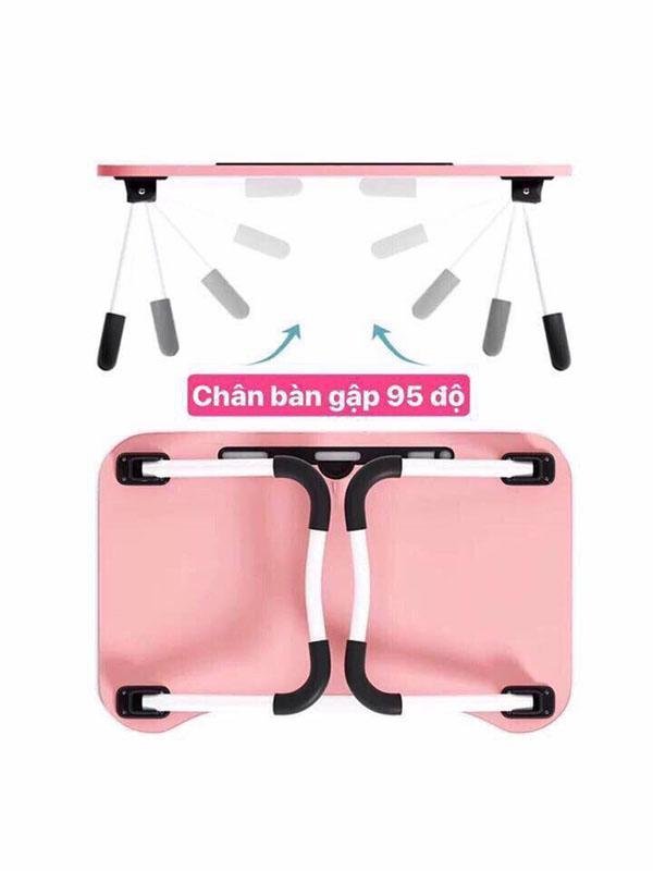 Bàn Học Gấp Gọn 2 Chân Có Khe Ipad