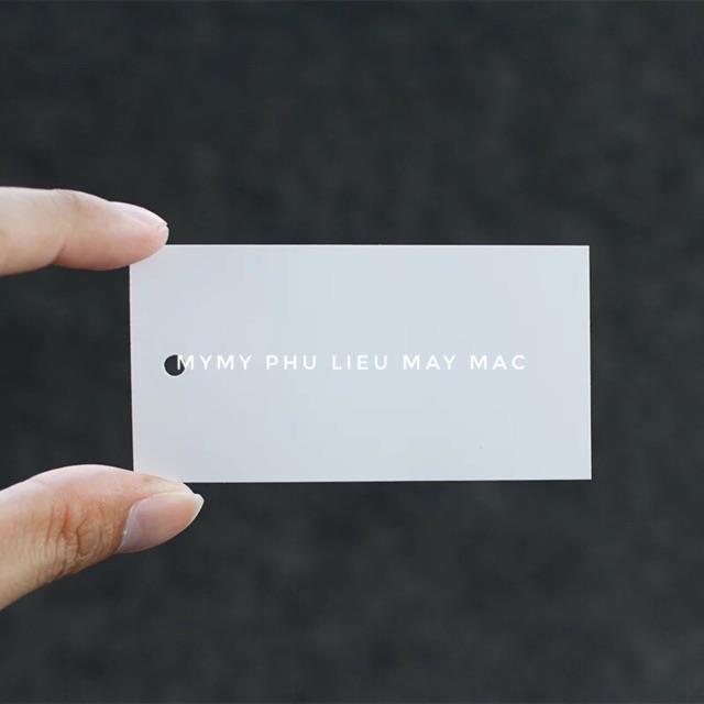 ✎✉ Nhãn mác giấy kiểu made trắng trơn - khoảng 100 cái