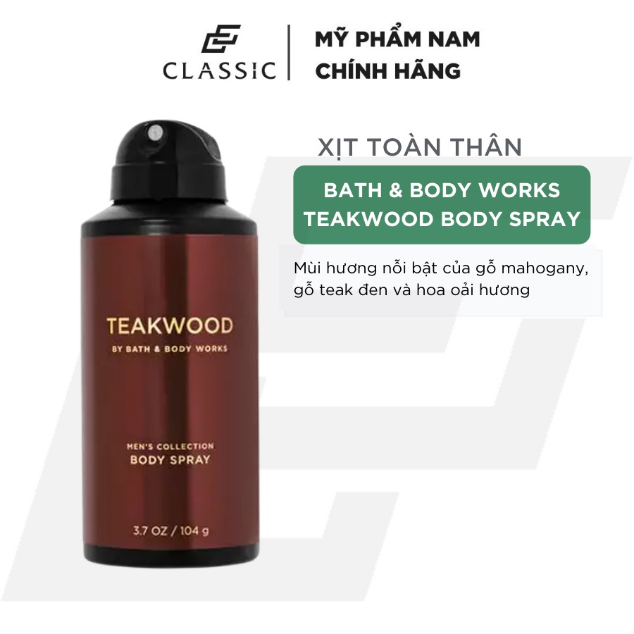 Xịt toàn thân bath & body works body spray 104g