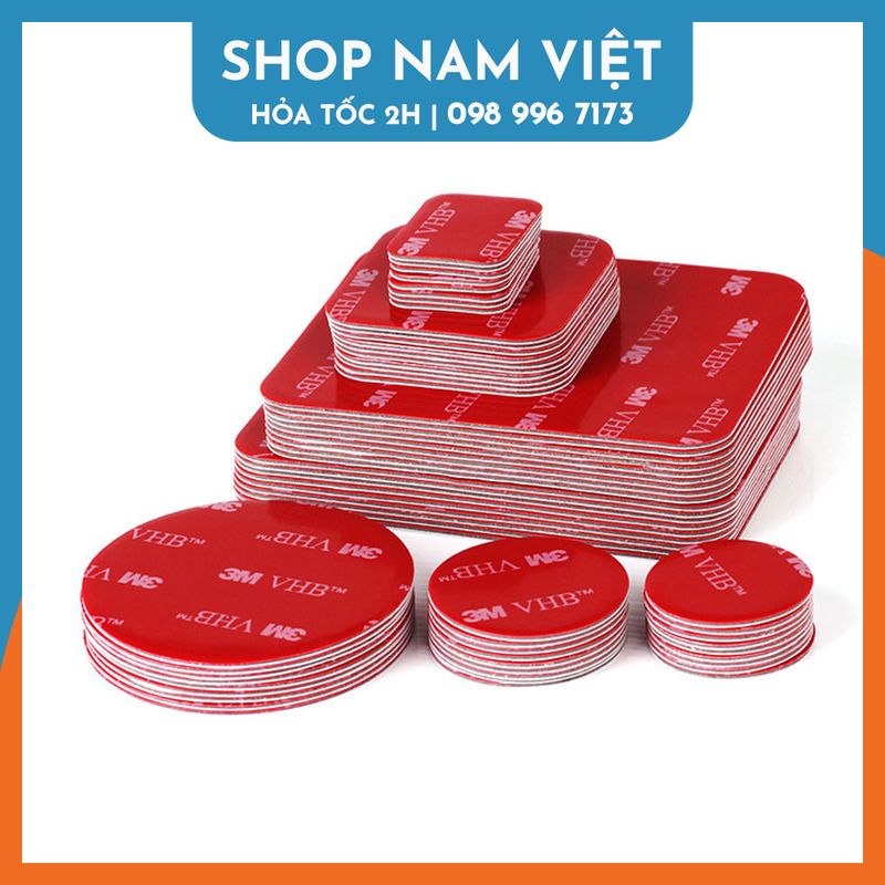 Miếng Dán 3M VHB Siêu Dính Dán Camera Hành Trình, Phụ Kiện Oto
