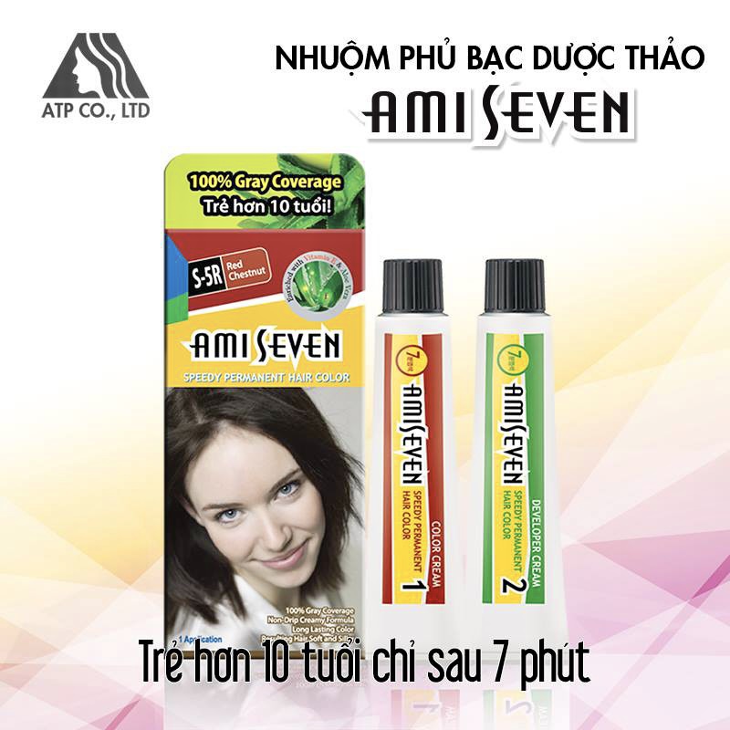THUỐC NHUỘM PHỦ BẠC THẢO DƯỢC AMI SEVEN HÀN QUỐC