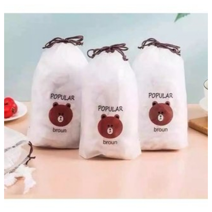 Set 100 màng bọc thực phẩm gấu trúc