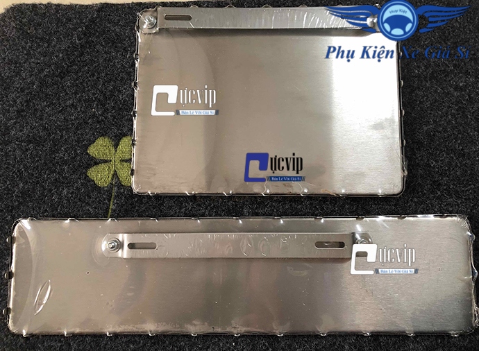 Bộ khung biển số ô tô inox gò trước sau ms2220