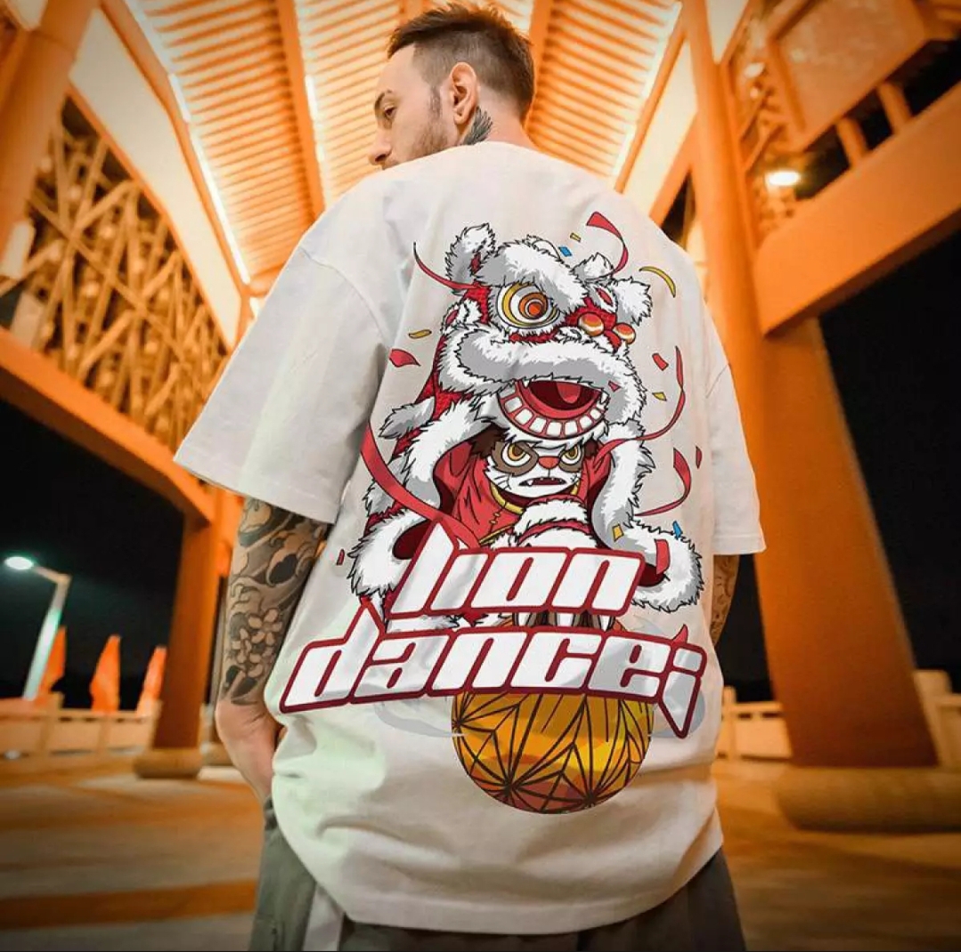 [HCM]Áo Thun Nam Nữ Form Rộng In Hình KỲ LÂN TRẮNG độc đẹp Vải Dày Mịn Thiết Kế Thời Trang Đường May Sắc Sảo