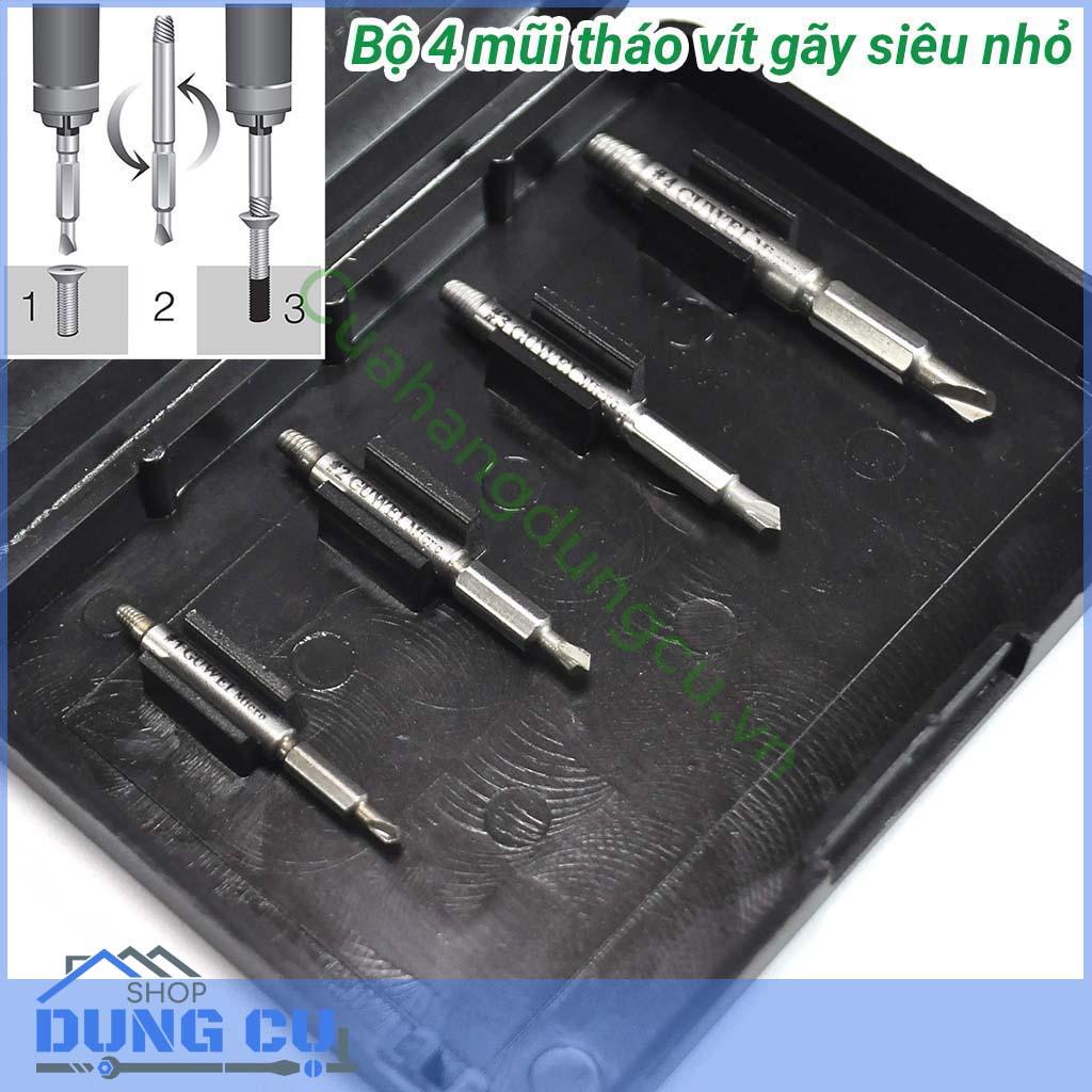 Bộ 4 mũi tháo vít gãy siêu nhỏ