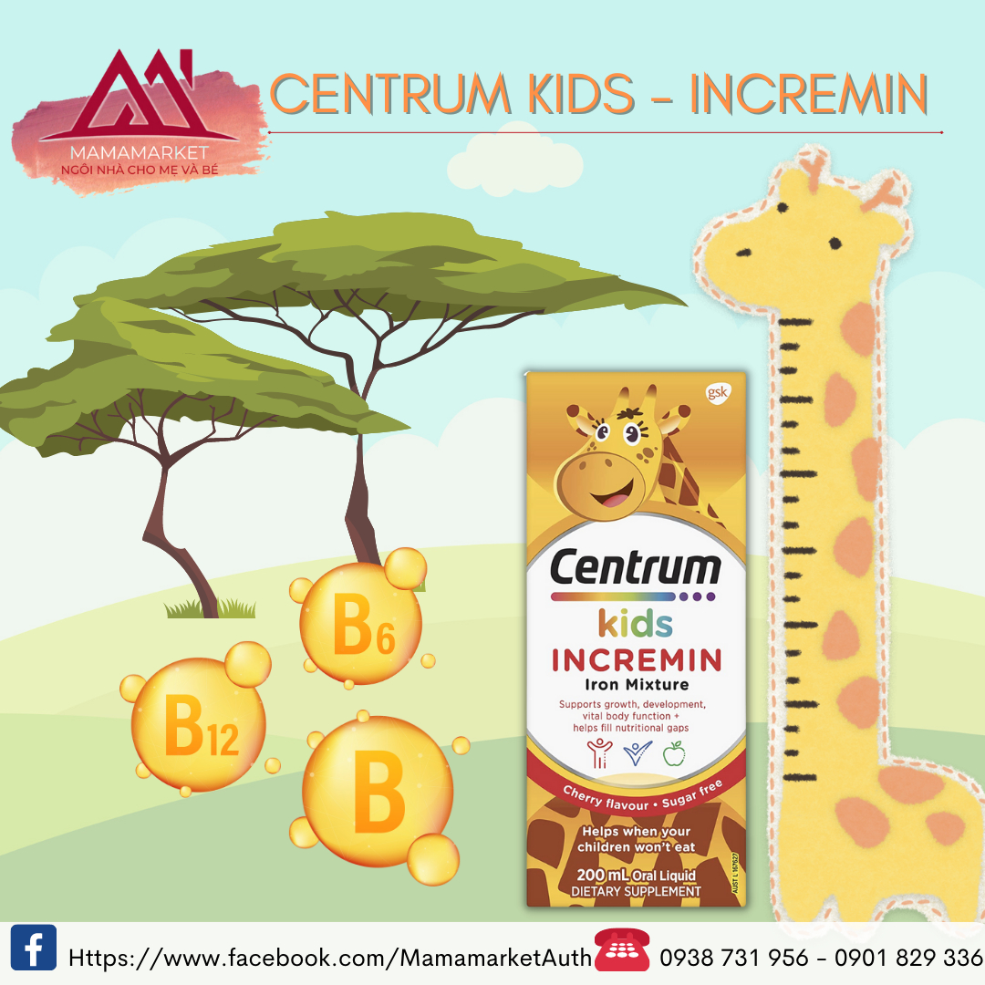 Siro centrum kid dành cho trẻ biếng ăn loại 200ml [ Mẫu Mới - Date 10/2024 ]