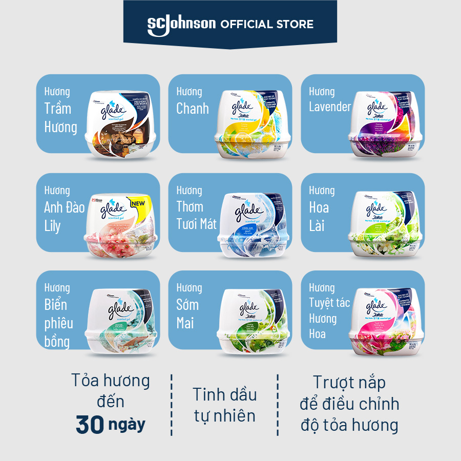 GLADE Sáp Thơm Hương Chanh 180g