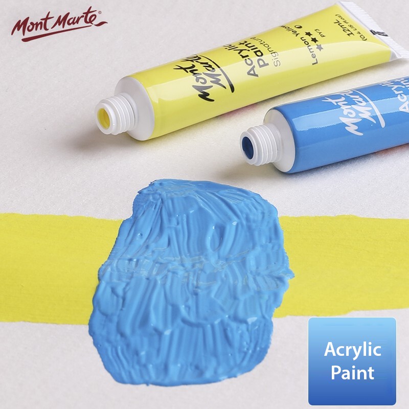 [ TÂM TÂM ]-Bộ Màu Acrylic Mont Marte 12/18/24 Màu x 12ml, Mont Marte Acrylic Paints