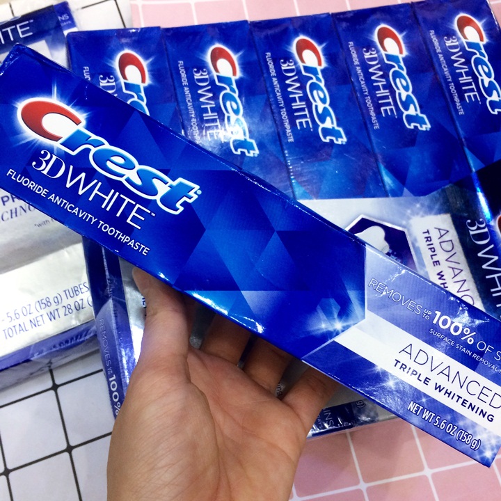 Kem đánh răng Crest 3D White Advanced Whitening 147g