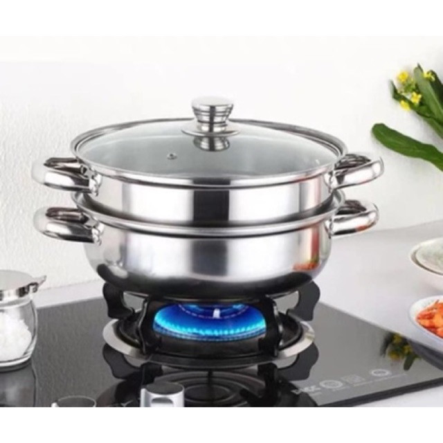 Nồi lẩu 2 ngăn inox đường kính 30cm , 32cm , tiện dụng-nồi lẩu inox 2 ngăn - nồi lẩu đa năng 30cm- nồi 32cm - nồi lẫu -nồi lẩu inox 2 ngăn