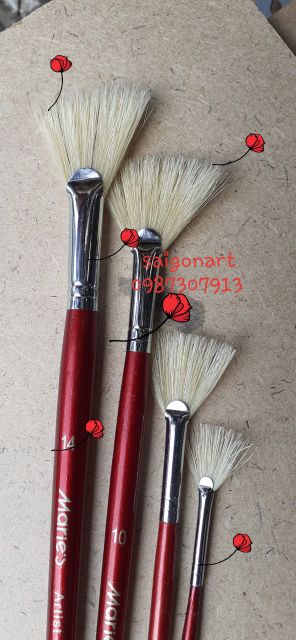 [HCM]CỌ VỜN CỌ QUẠT LÔNG LỢN 9 CỌ LẺ
