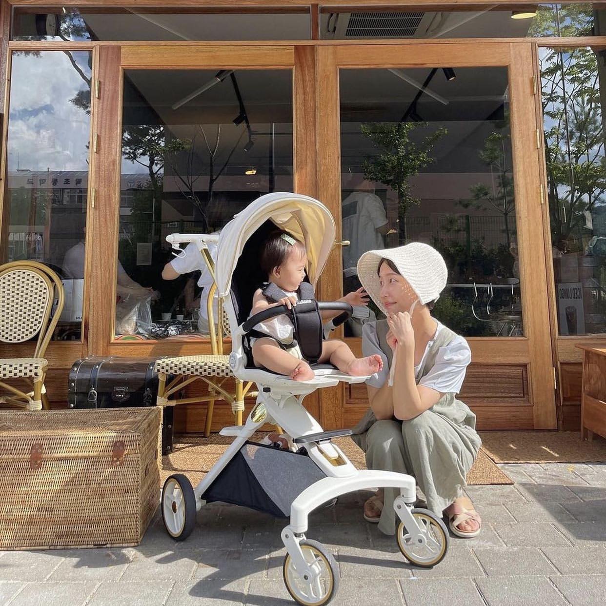 XE ĐẨY ABLE COZY PREMIUM HÀN QUỐC( GẤP GỌN/ ĐẢO CHIỀU / 3 CHẾ ĐỘ)