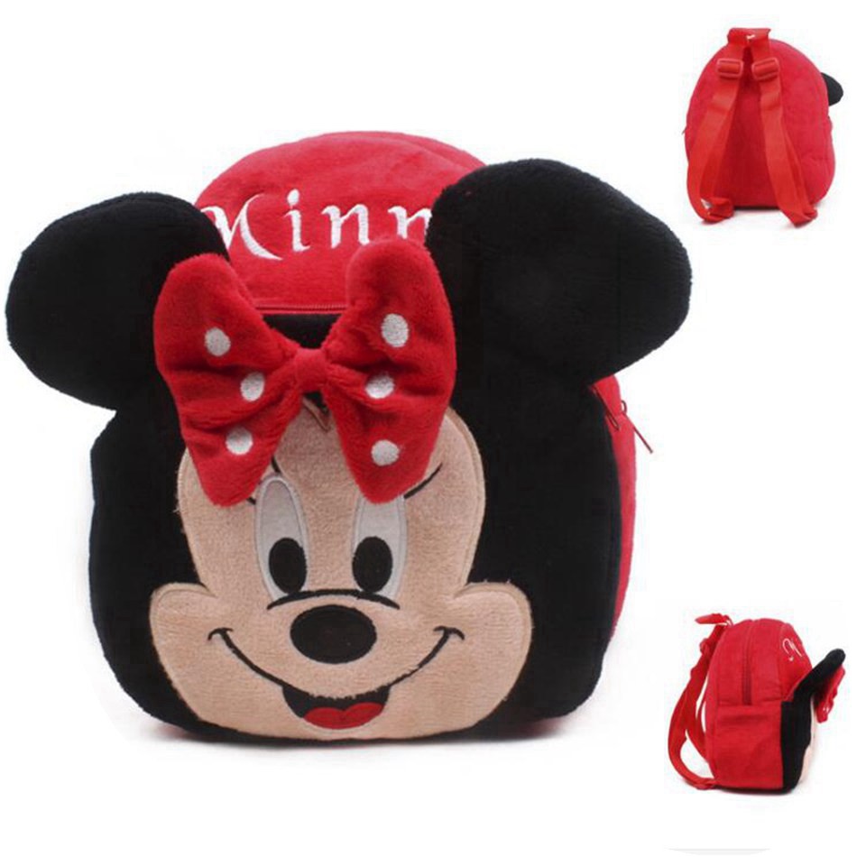Balo Bé Gái Mẫu Micky Chất Nhung Mịn Cho Bé Mẫu Giáo,Mầm Non Siêu Ngộ Nghĩnh