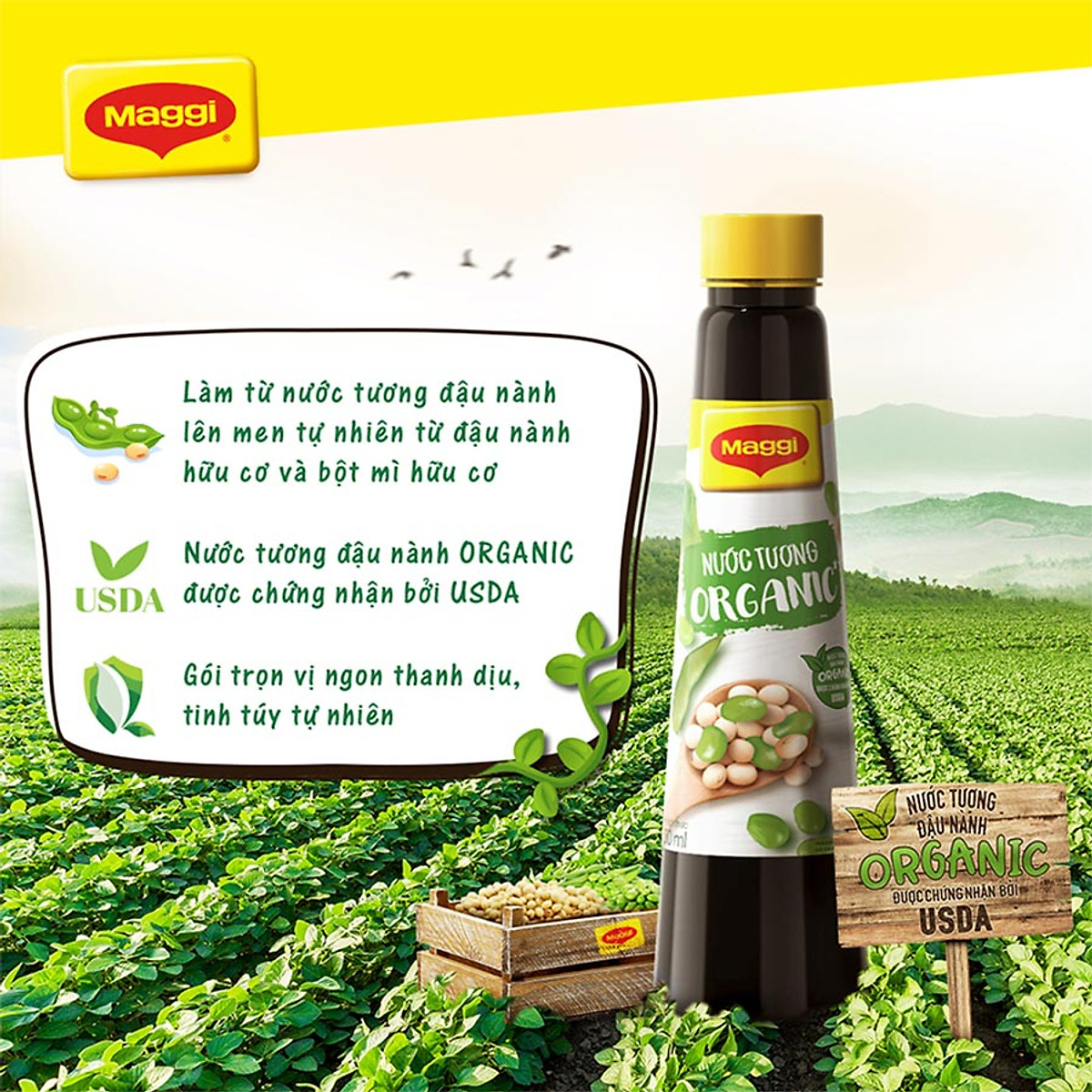 Nước Tương Maggi Organic Nestlé chai 150ml
