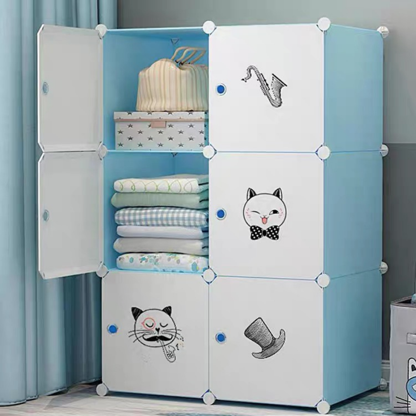 Tủ nhựa ghép thông minh 6 ô
