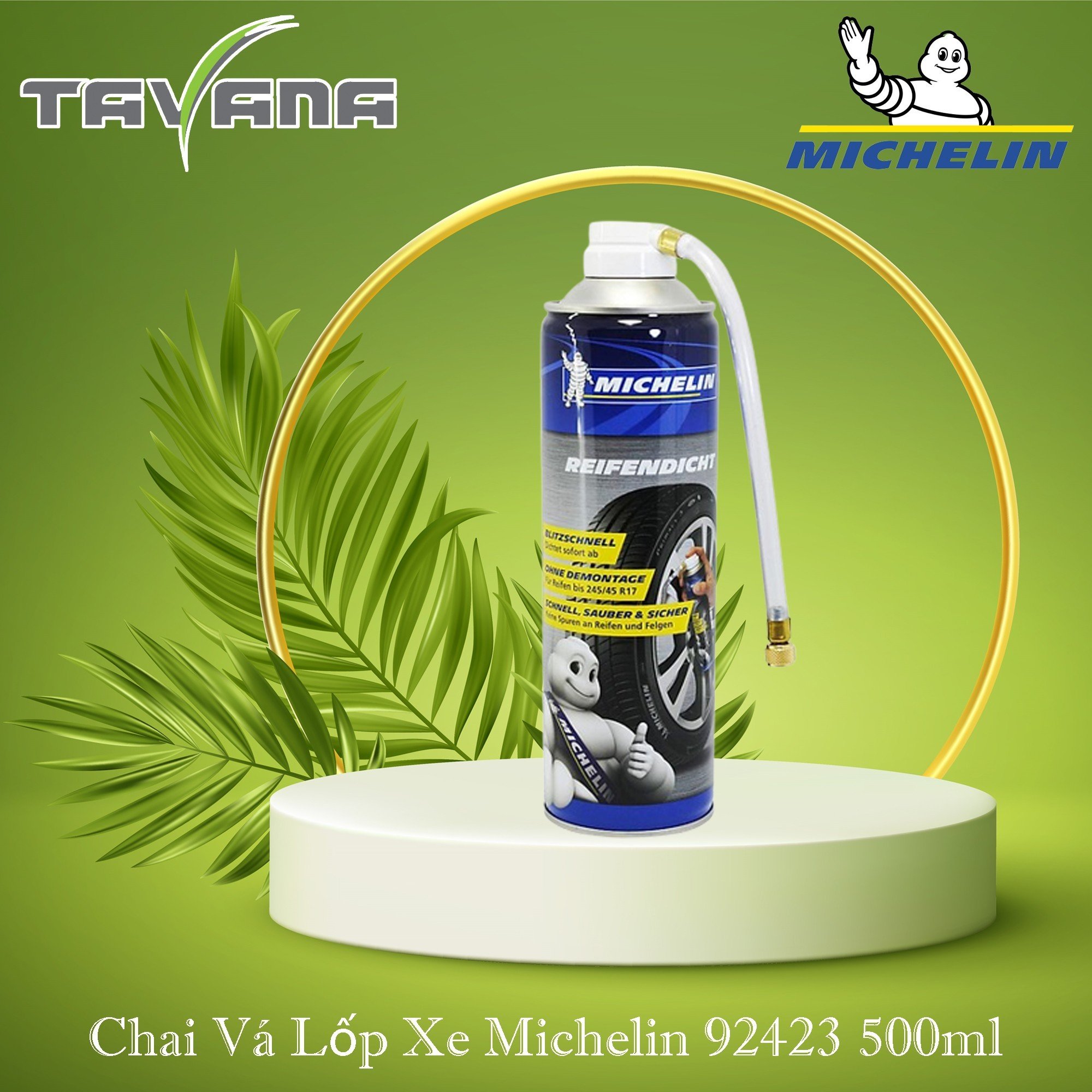 Chai vá lốp xe khẩn cấp nanolight michelin 92423 500ml