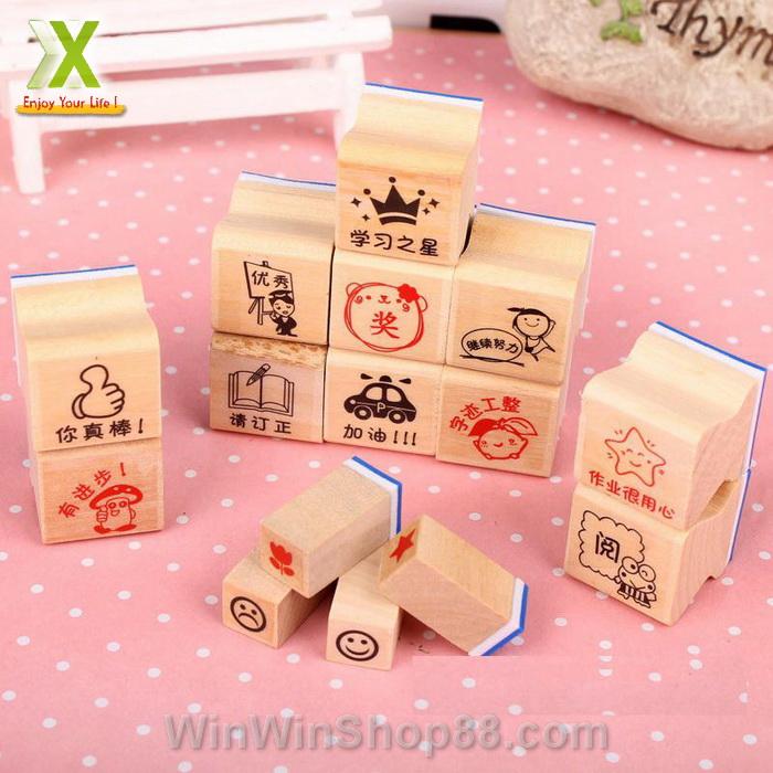 Bộ con dấu khen thưởng - Tiếng Hoa