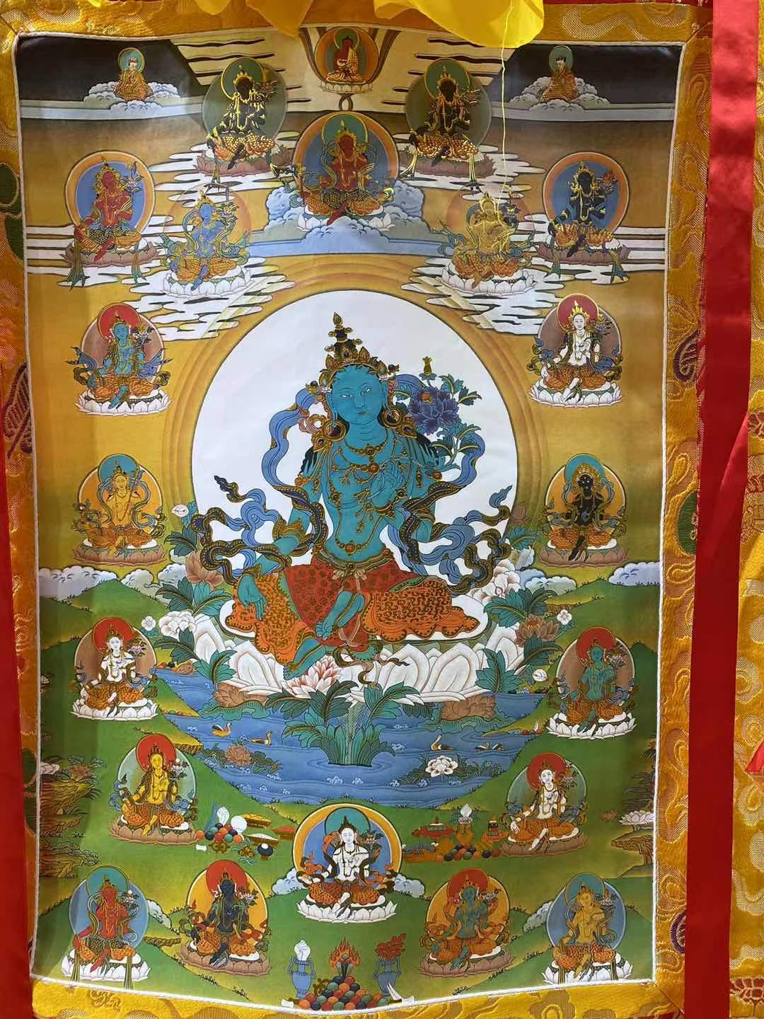 Tranh thangka Tara 21 hoá thân