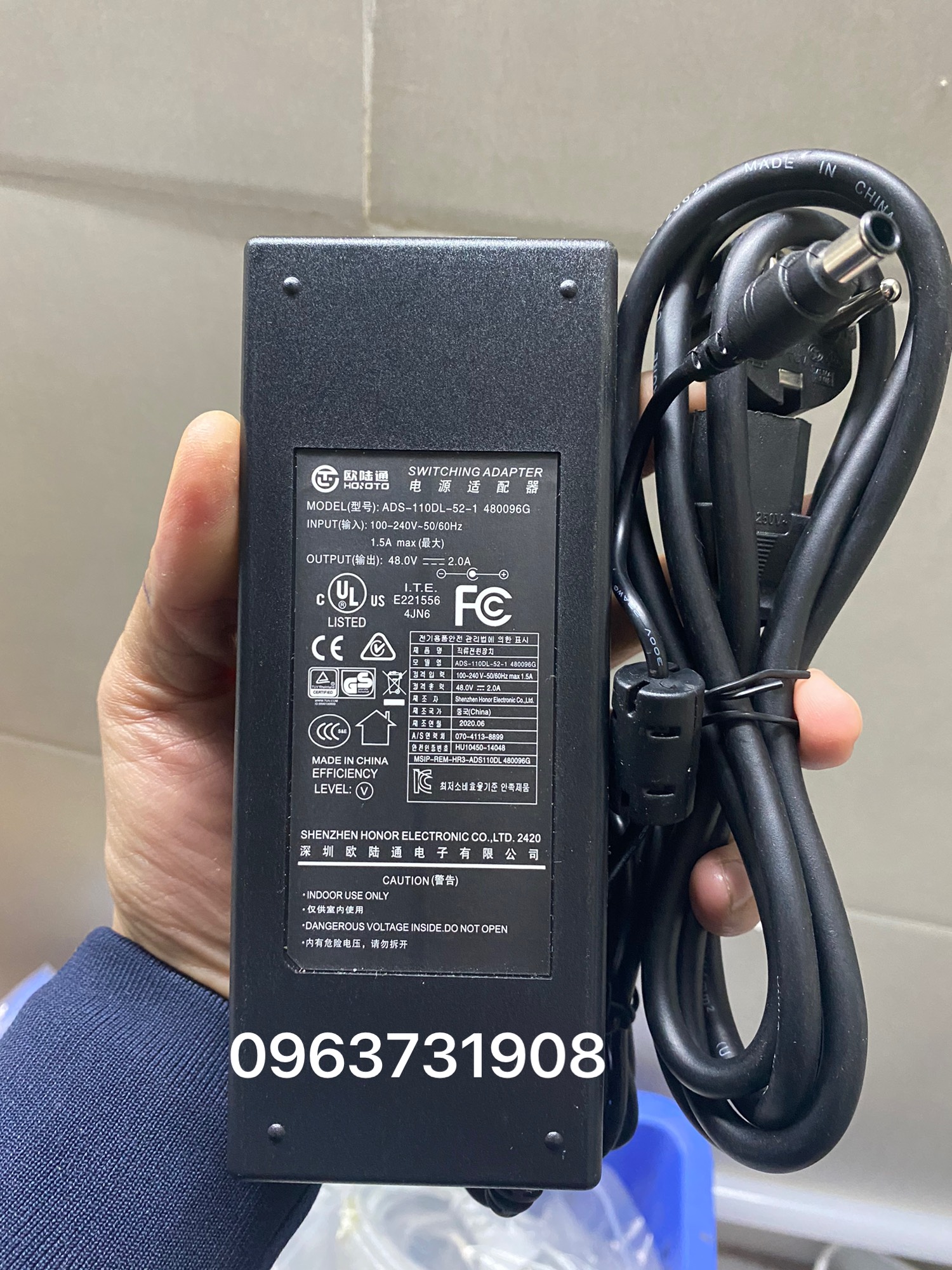 Adapter - nguồn 48v 2A cho Switch POE