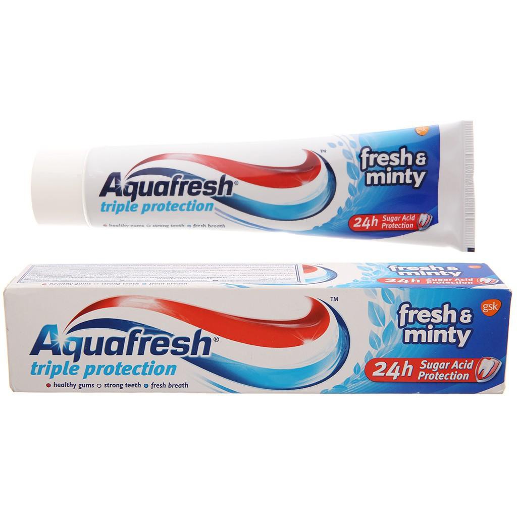 [HCM]Kem Đánh Răng Aquafresh fresh&minty 100g - Anh Quốc