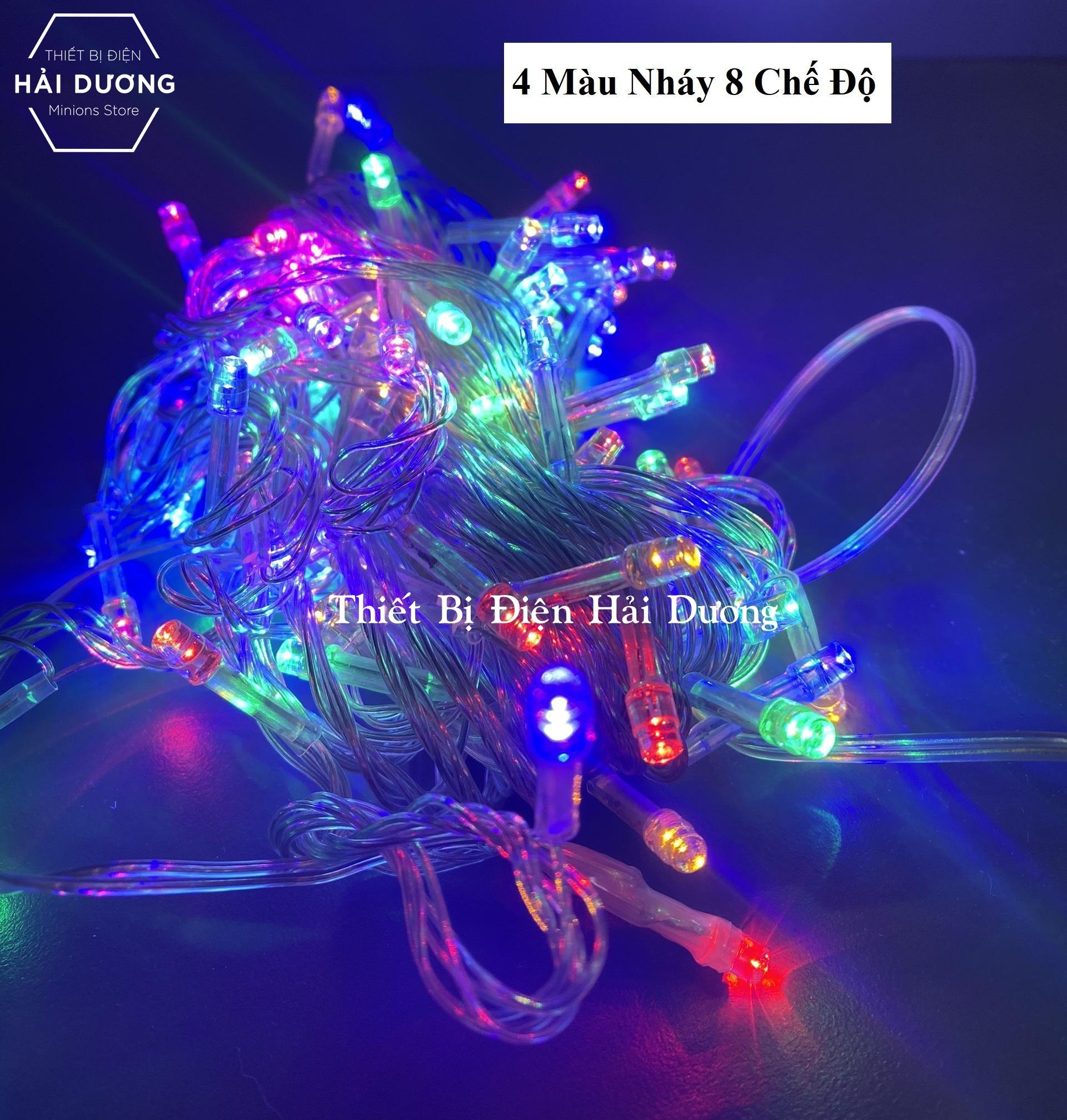 Dây đèn Led trang trí siêu tiết kiệm điện DL10m (Không nháy và 8 chế độ nháy) - Có đầu nối