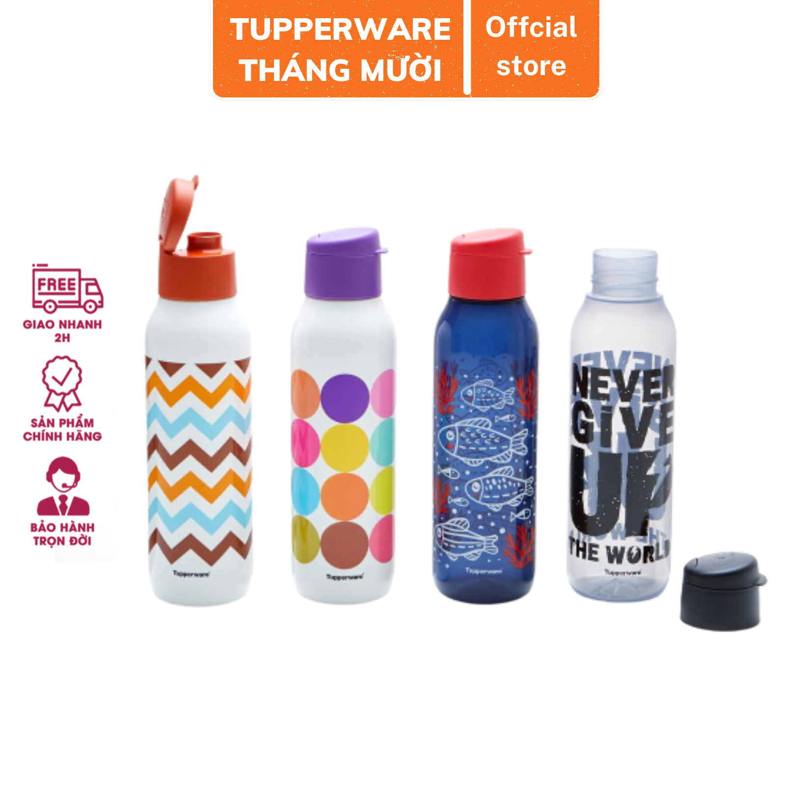 Bình nước Tupperware Eco Fancy 750ml