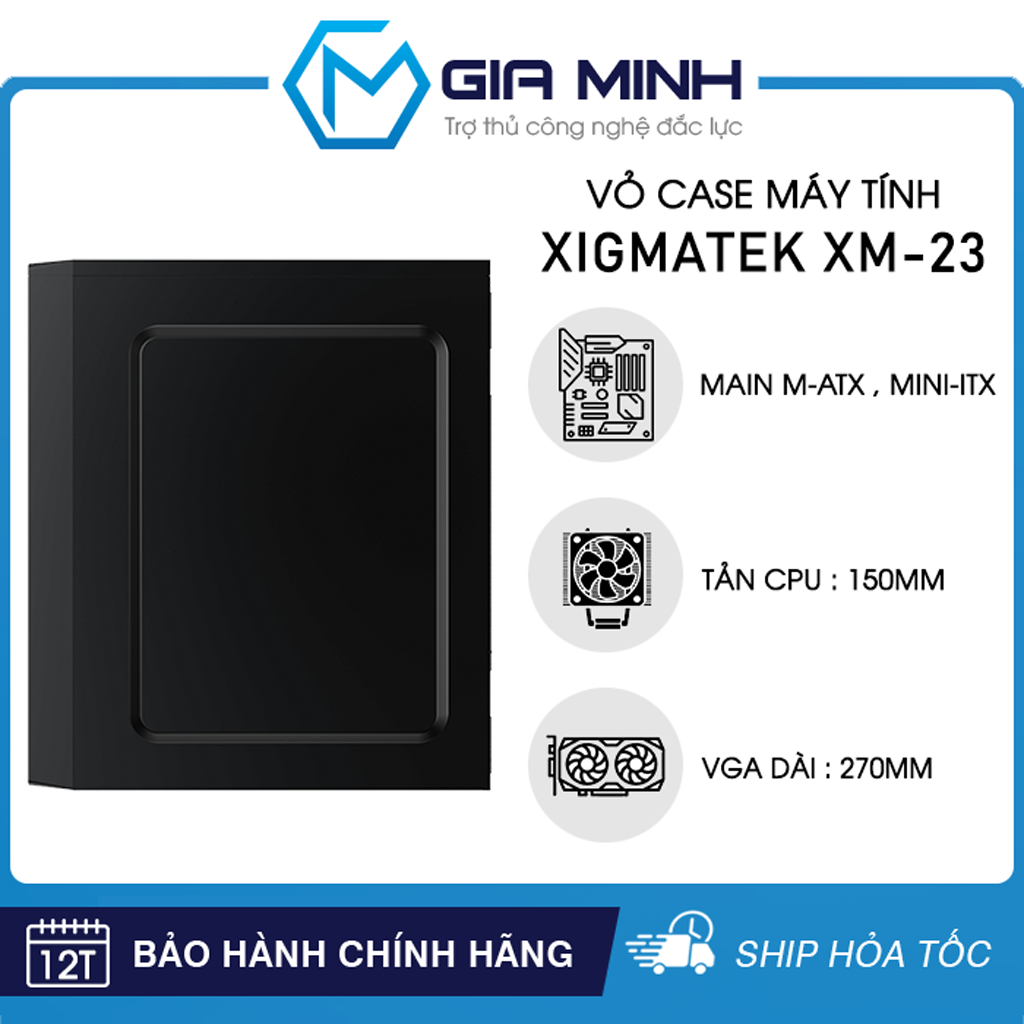 Vỏ Case Máy Tính Xigmatek XM-23 - Văn Phòng Size M-ATX