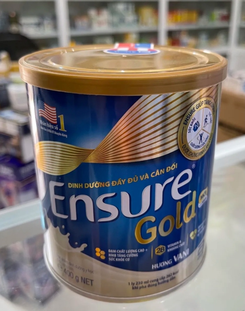 Sữa bột Abbott Ensure Gold hương Vani 400g của Mỹ