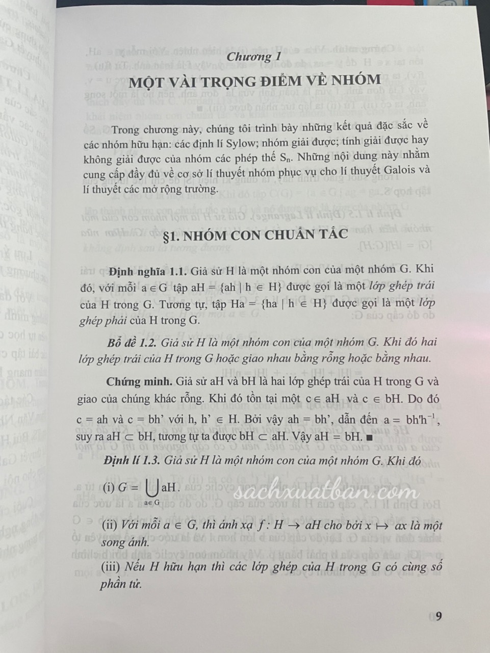 Sách Cơ sở lí thuyết Galois - NTbooks