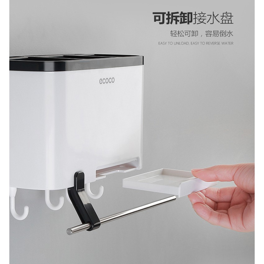 Hộp Cắm Đũa Thìa Và Đồ Dùng Làm Bếp Đa Năng Ecoco 1801