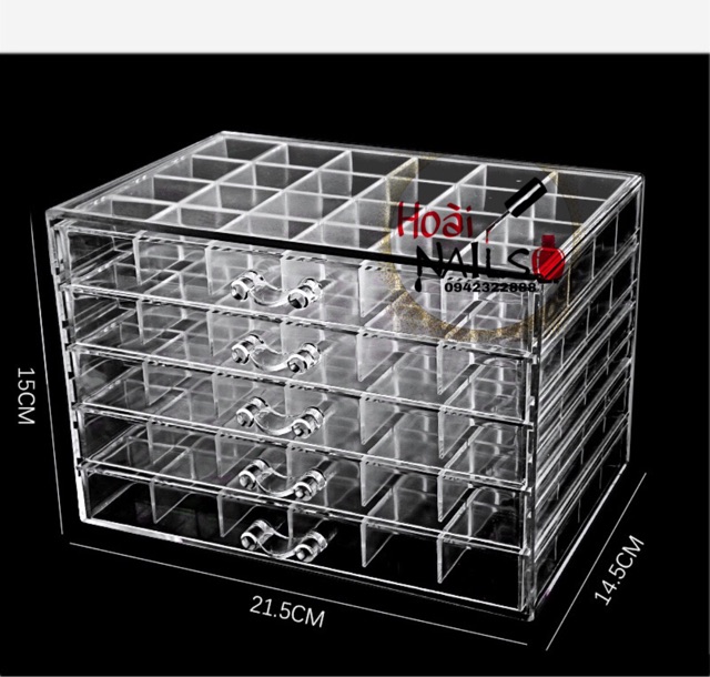 Hộp đựng đá 3-5 tầng - phụ kiện Nail