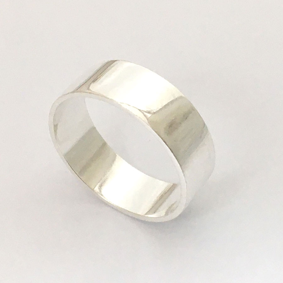 Nhẫn nam bạc ta bản trơn đúc nguyên chiếc bản to 0.7cm chất liệu bạc thật ,có thể chỉnh size tay theo yêu cầu – LMNNA8