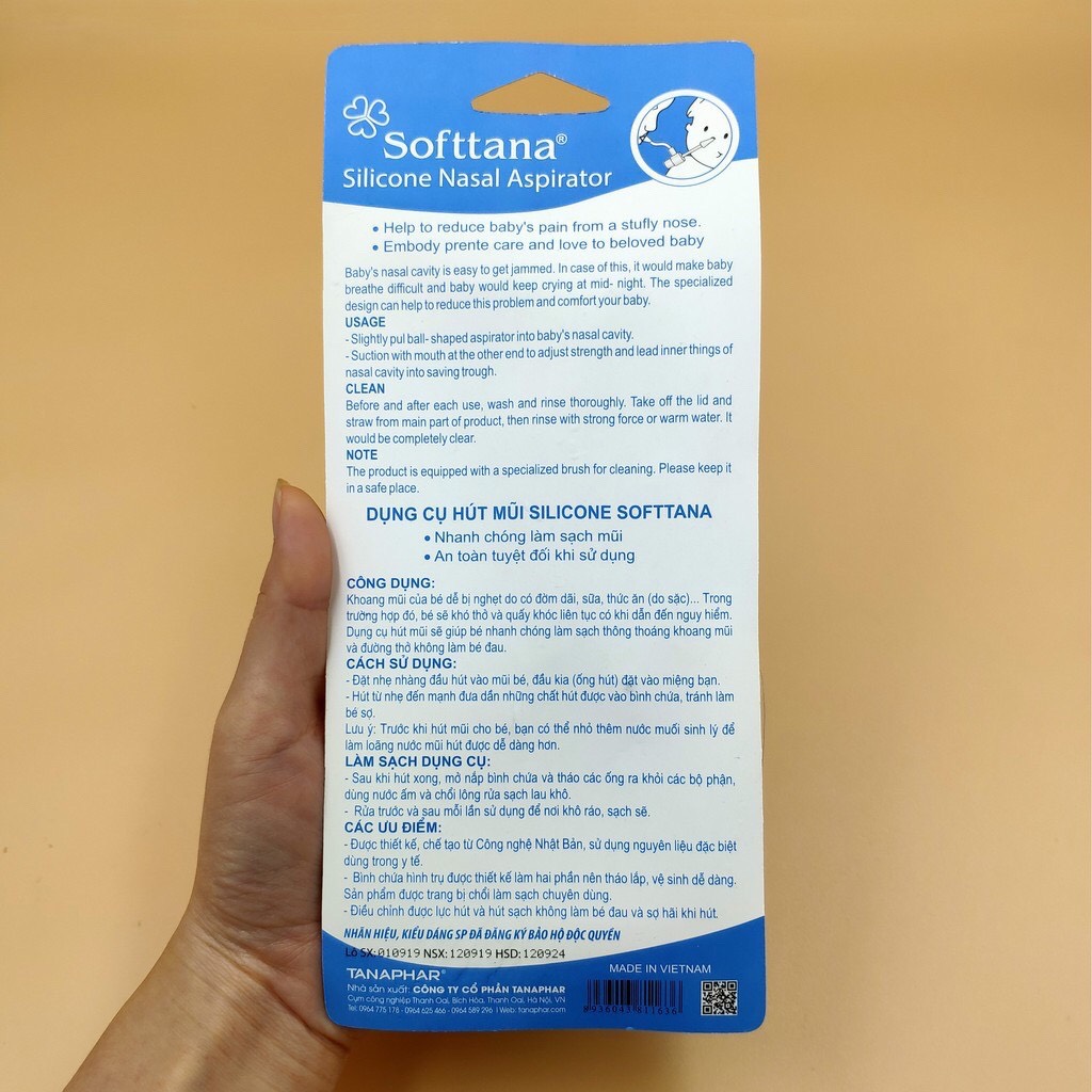 ✔️️️(Chính Hãng) Dụng cụ hút mũi Softtana silicon