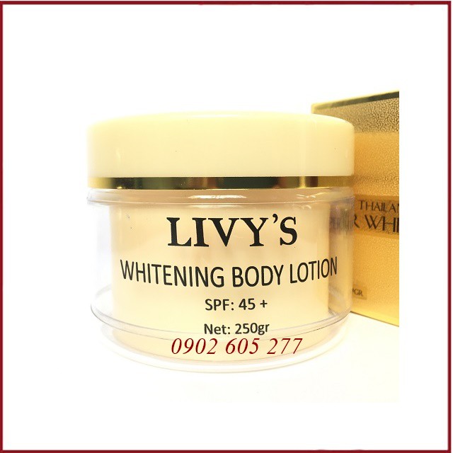 Kem Dưỡng Trắng Da Body Livy’s Thái Lan