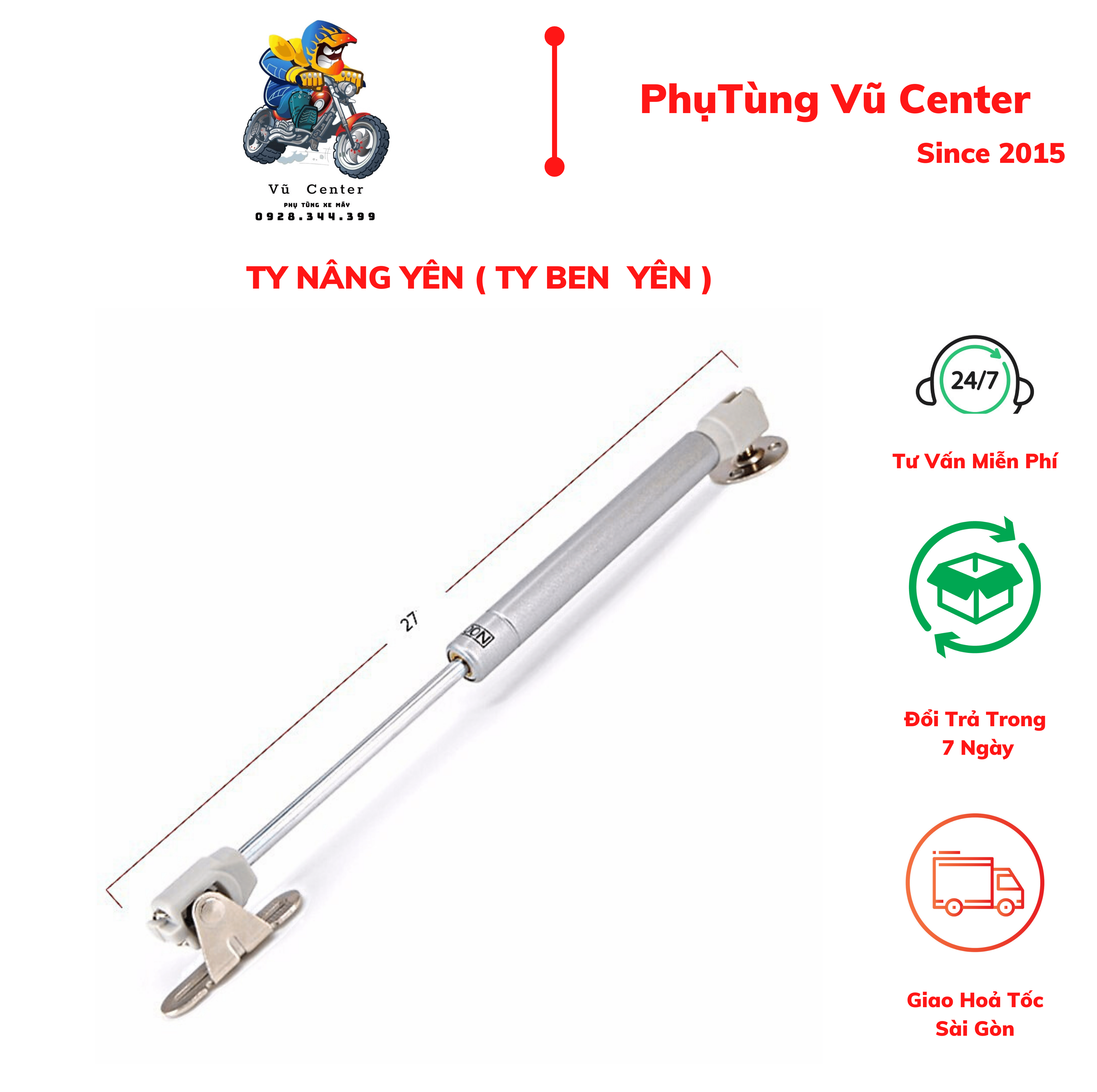[HCM] Ty nâng yên xe gắn máy [ Ben nâng yên ]