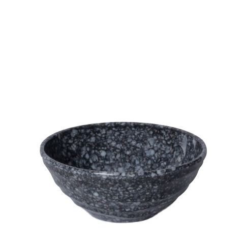 Chén(bát) cơm nhựa Melamine vân đá đen
