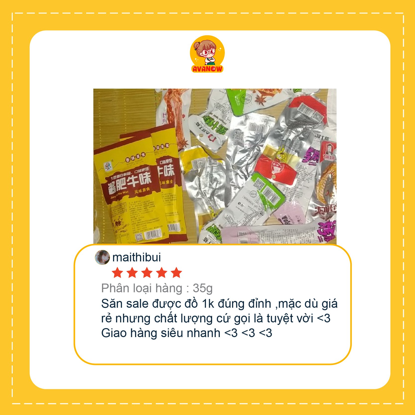 Cánh vịt cay Dacheng 🍣 Avanow 🍣 gói 35g