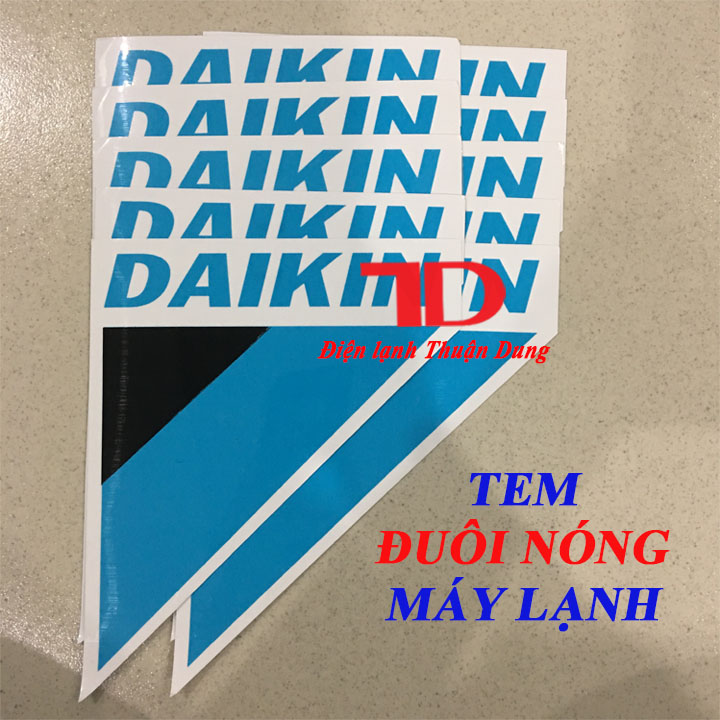 Tem đuôi nóng máy lạnh DAIKIN lớn, Điện Lạnh Thuận Dung