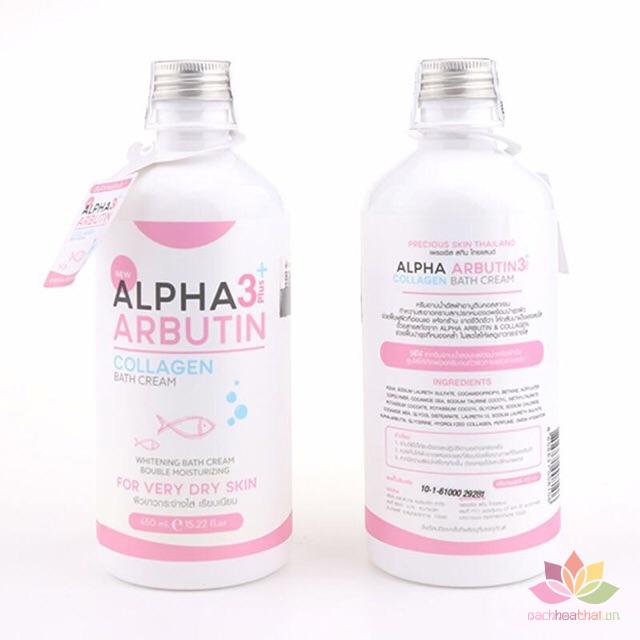 [HCM]Kem tắm Alpha Arbutin 3+ Plus collągen Bath Cream