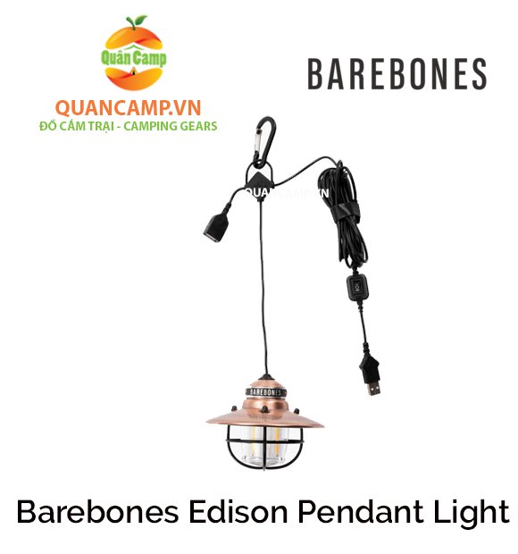 [HCM]Đèn pin cắm trại Barebones Edison Pendant Light