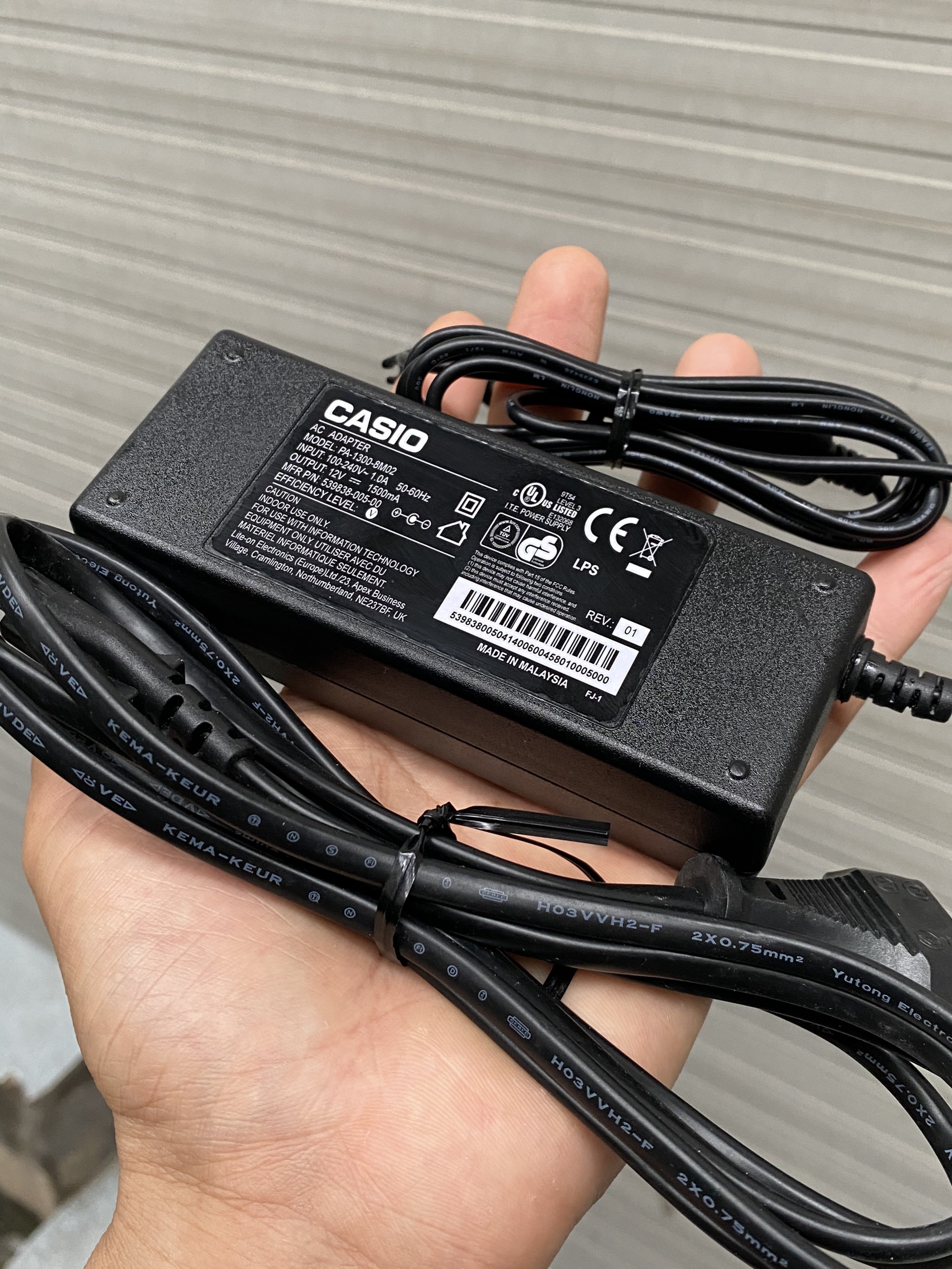 Bộ nguồn đàn Organ casio 12V 1500mA hàng cao cấp