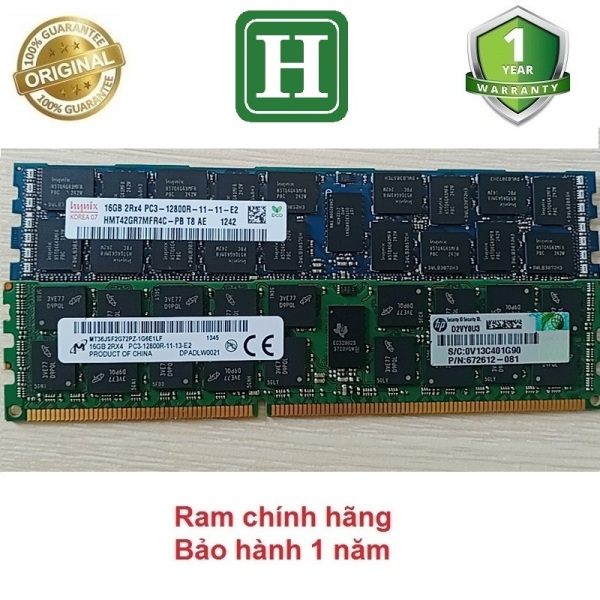 Ram server DDR3 16GB ECC REG bus 1600/12800R tháo máy bảo hành 1 năm không dùng cho máy bàn PC thường