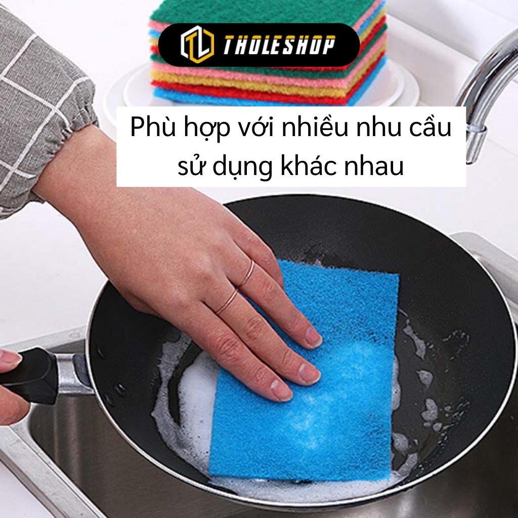 Combo 10 miếng bọt biển rửa chén - Cước rửa chén siêu sạch - Miếng cọ chén đĩa, chà nồi