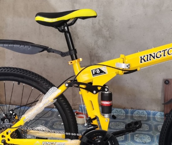 Mua [HCM]Xe đạp gấp gọn thể thao địa hình HaHoo (3 màu đen vàng cam)