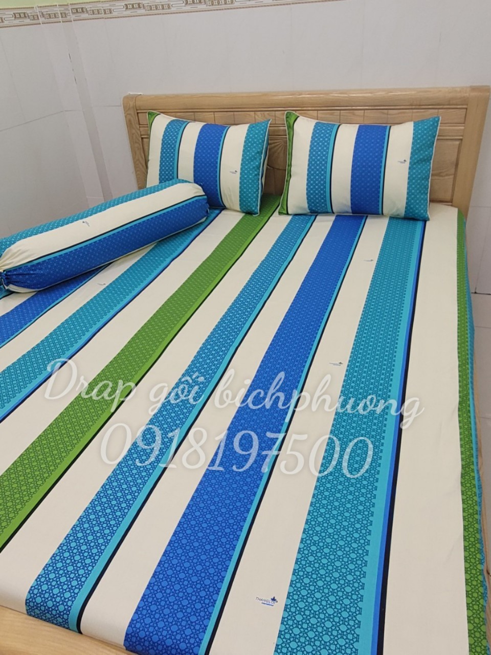 [HCM]Bộ Drap 100% vải Cotton Thắng Lợi {4 MÓN} { chuẩn logo]