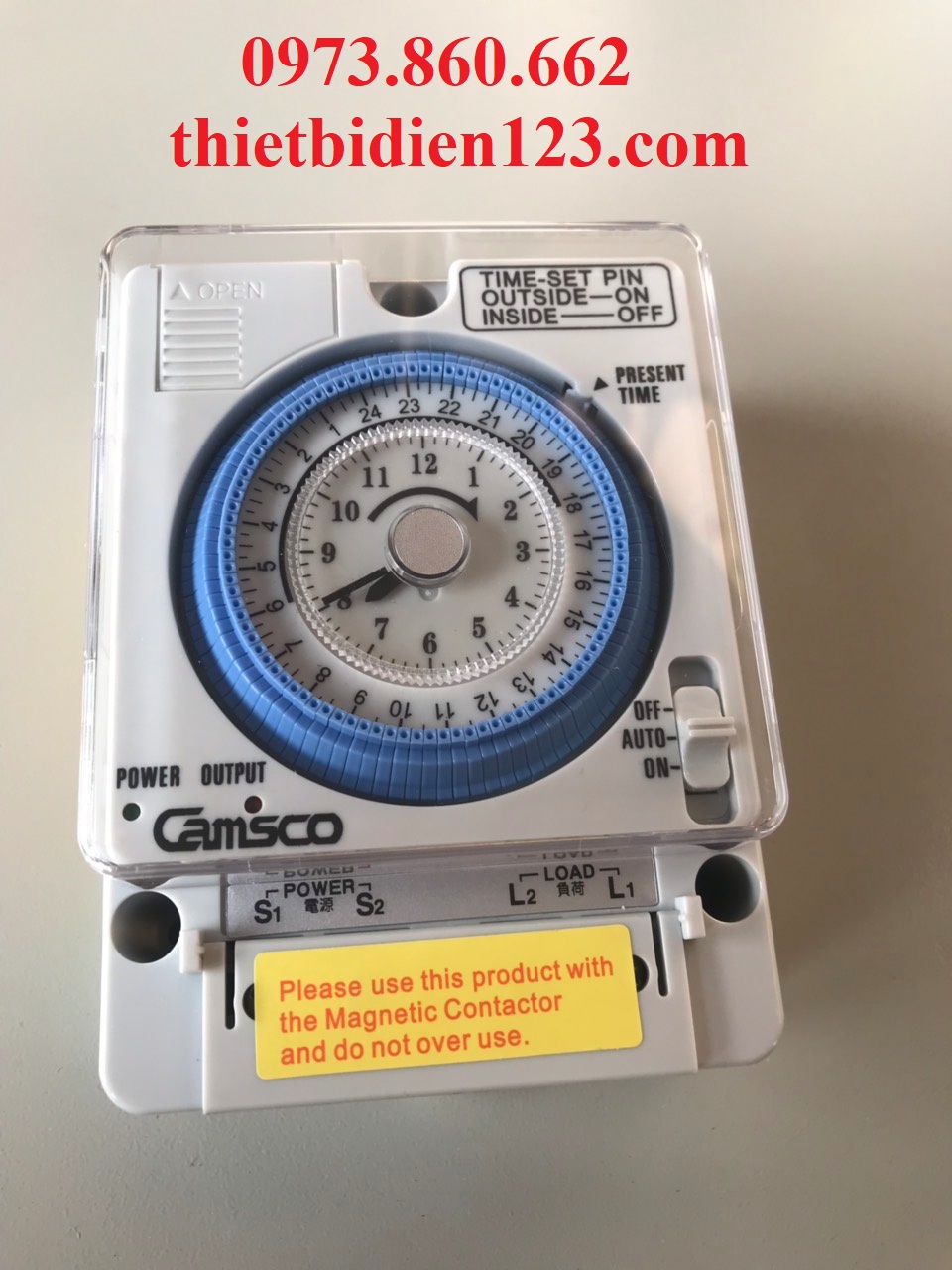 Timer hẹn giờ Camso 24h - công tắc hẹn giờ thời gian thực TBN5