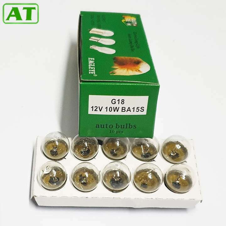 Hộp 10 Bóng Đèn Ô Tô Đui Cài Một Tóc 12V 10W