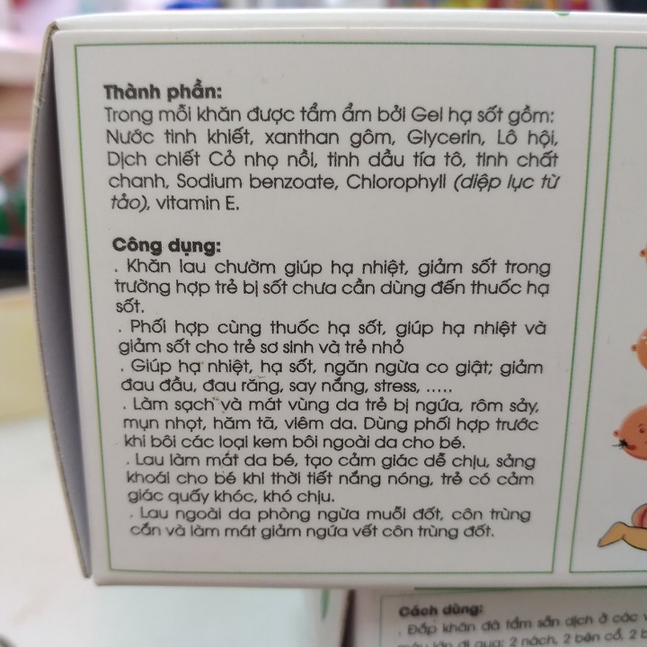 KHĂN LAU HẠ SỐT DR PAPIE 25 TỜ