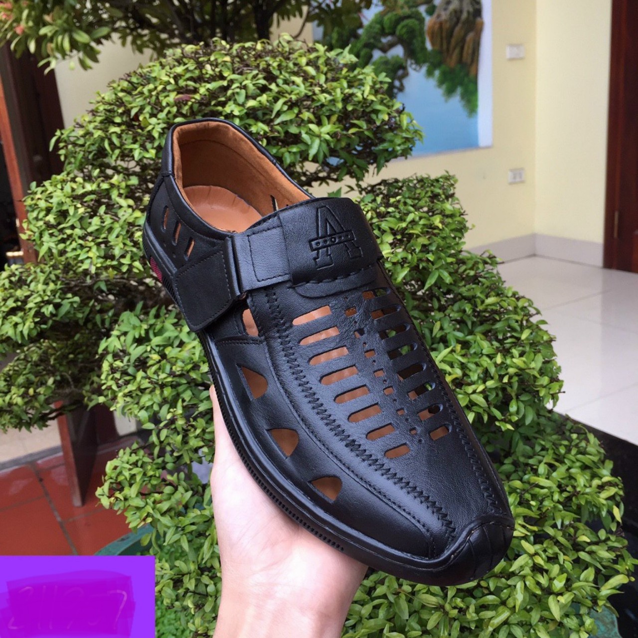 Giày lười rọ nam da bò siêu mềm siêu thoáng