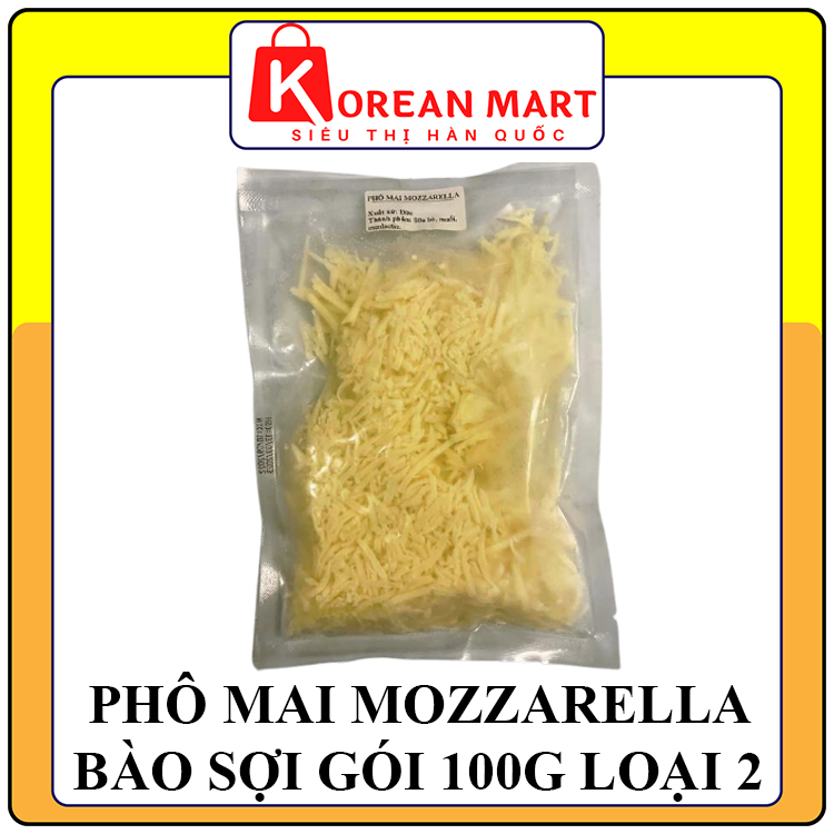 Phô mai Mozzarella bào sợi gói 100g
